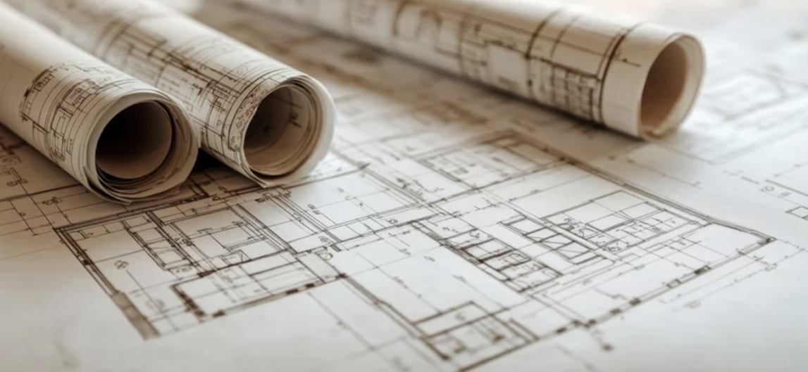 Architekturplanung und Baupläne